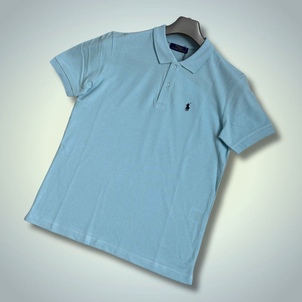 Tricou polo bărbați Ralph Lauren, albastru deschis. Calitate premium