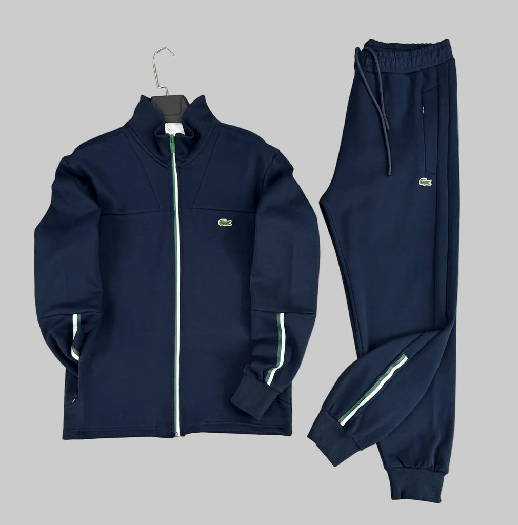 Lacoste trening barbati, albastru închis, cu manșete