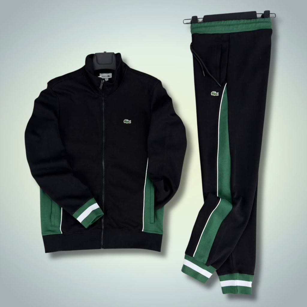 Trening Lacoste pentru bărbați, negru - verde. Calitate premium