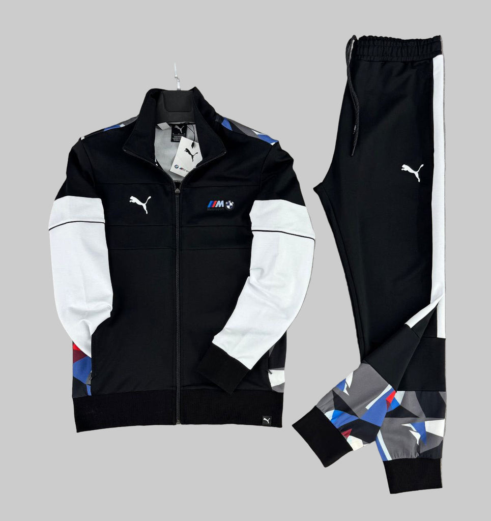 Trening bărbătesc Puma, negru cu emblemă BMW