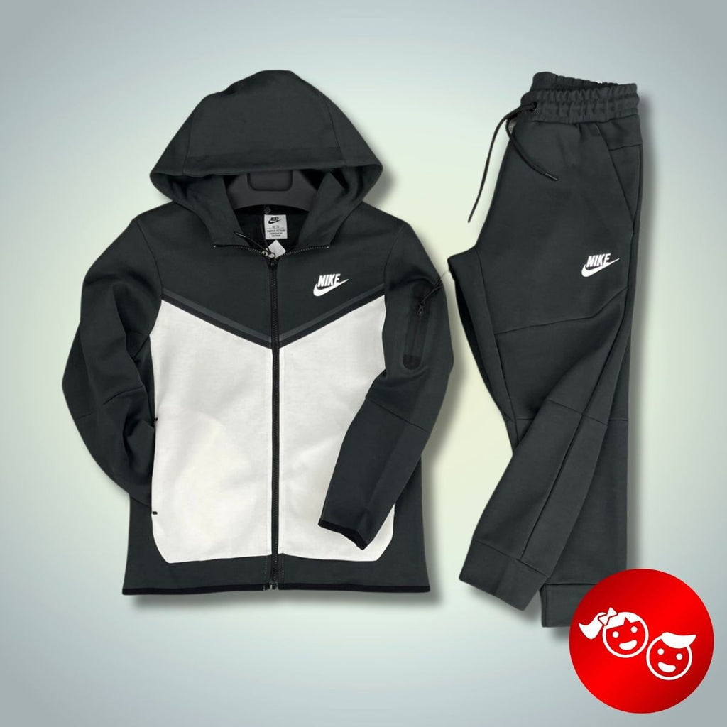 Trening Nike Tech Fleece pentru copii, grafit-alb. Calitate premium