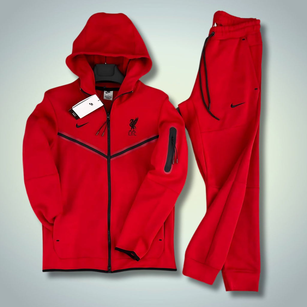 Trening Nike Liverpool Tech Fleece pentru bărbați, roșu. Calitate premium