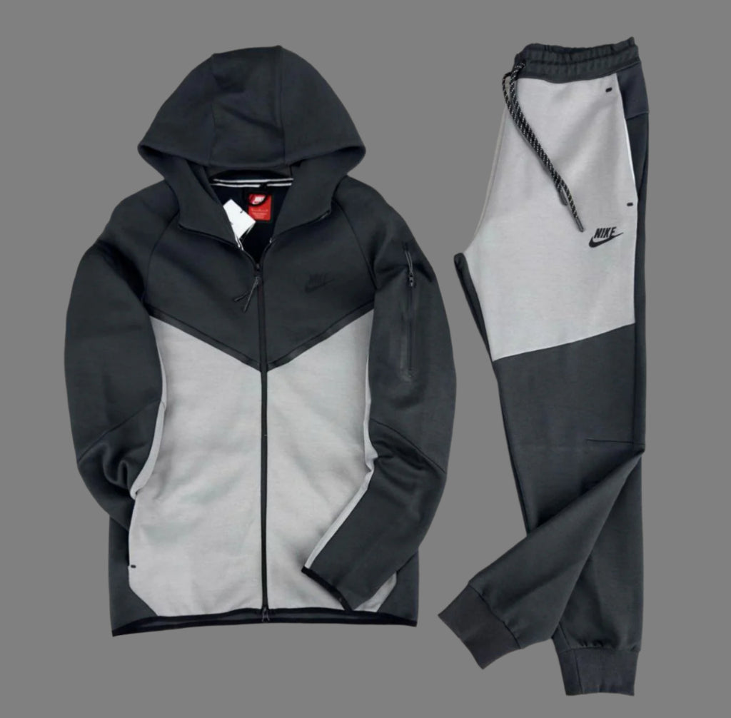 Trening bărbătesc Nike Tech Fleece, grafit - gri metalizat deschis. Model 2024. Calitate premium