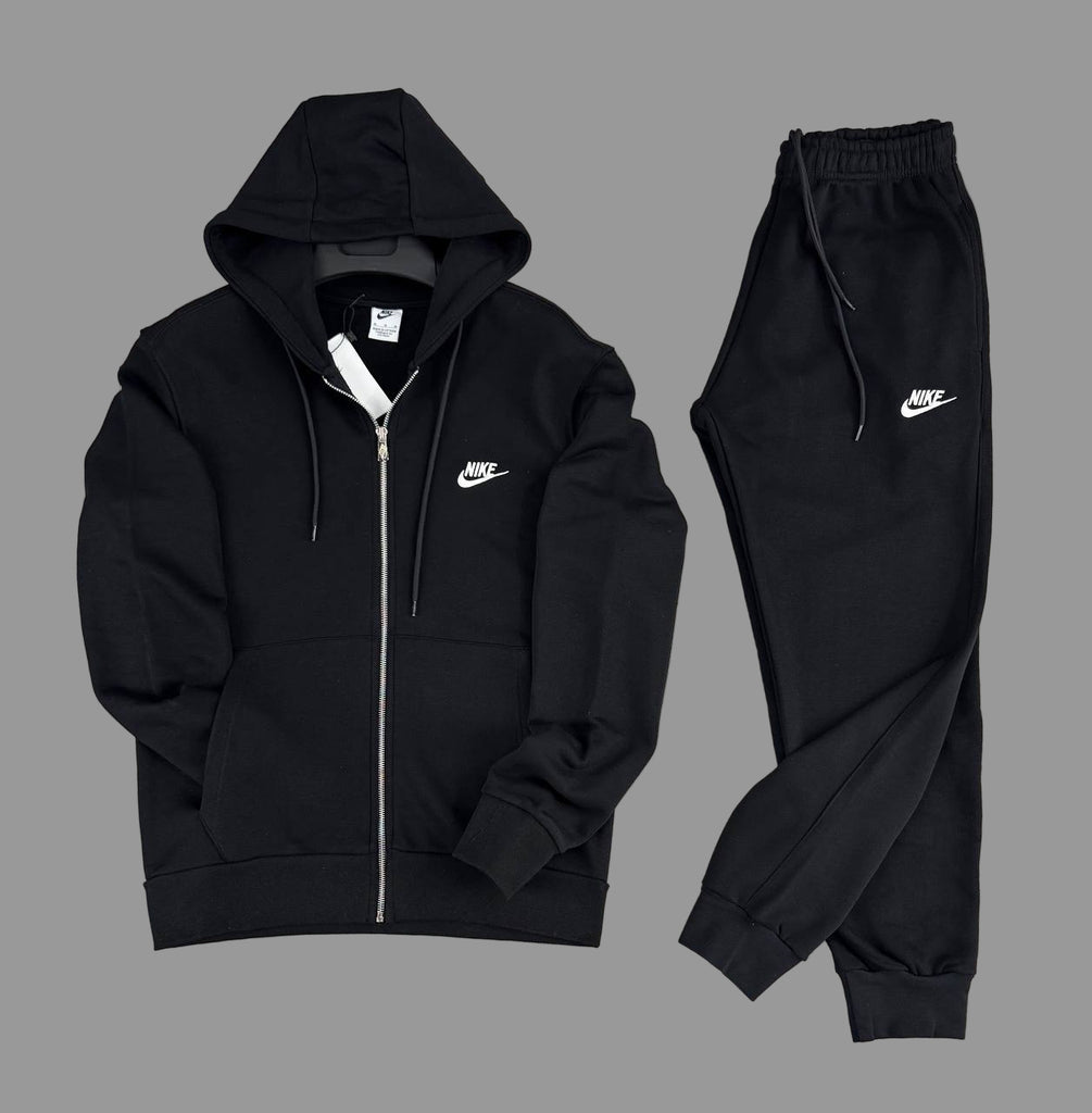 Trening Nike pentru bărbați, negru, cu logo alb