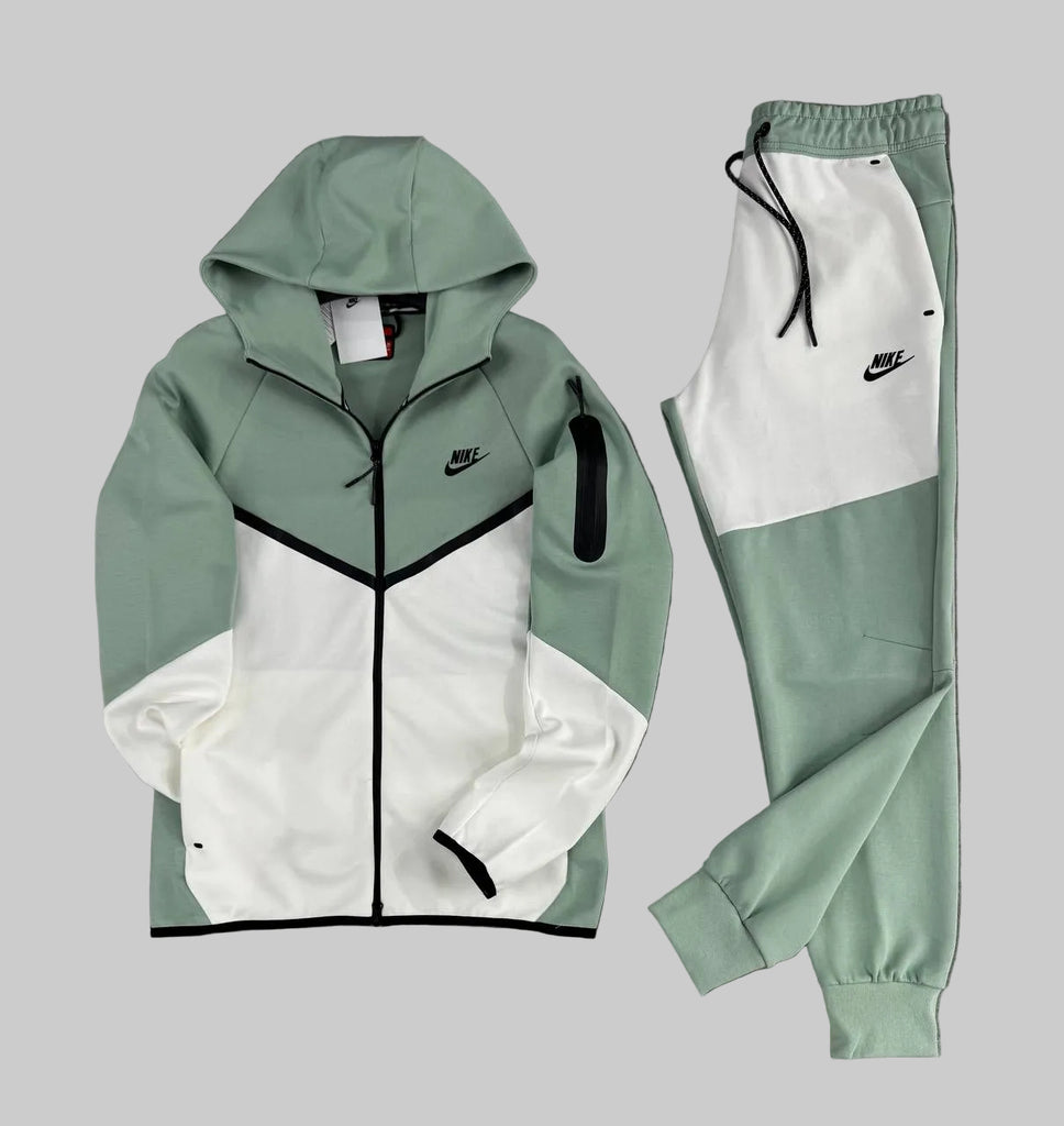 Trening bărbăti Nike Tech Fleece, reseda și ecru