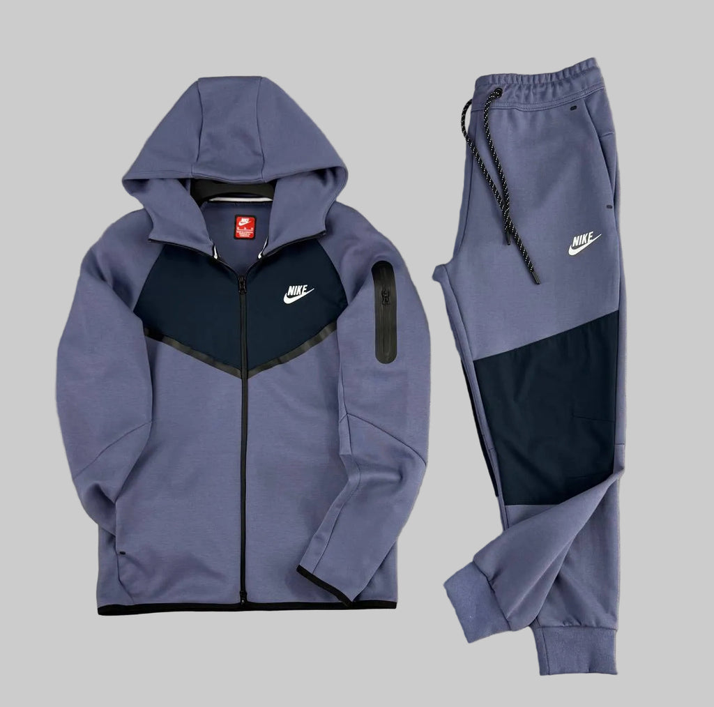 Trening bărbăti Nike Tech Fleece, albastru-gri și albastru închis