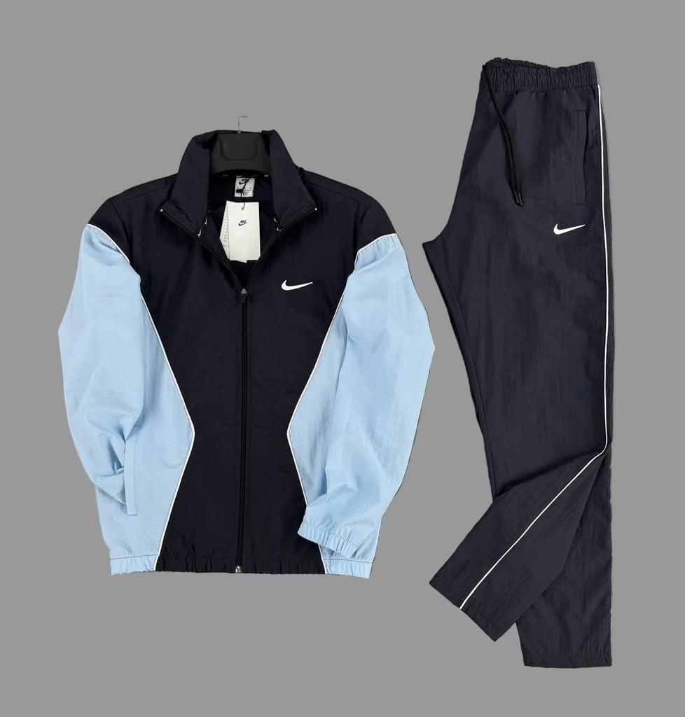 Trening bărbătesc Nike, negru și albastru deschis – material hidrofug