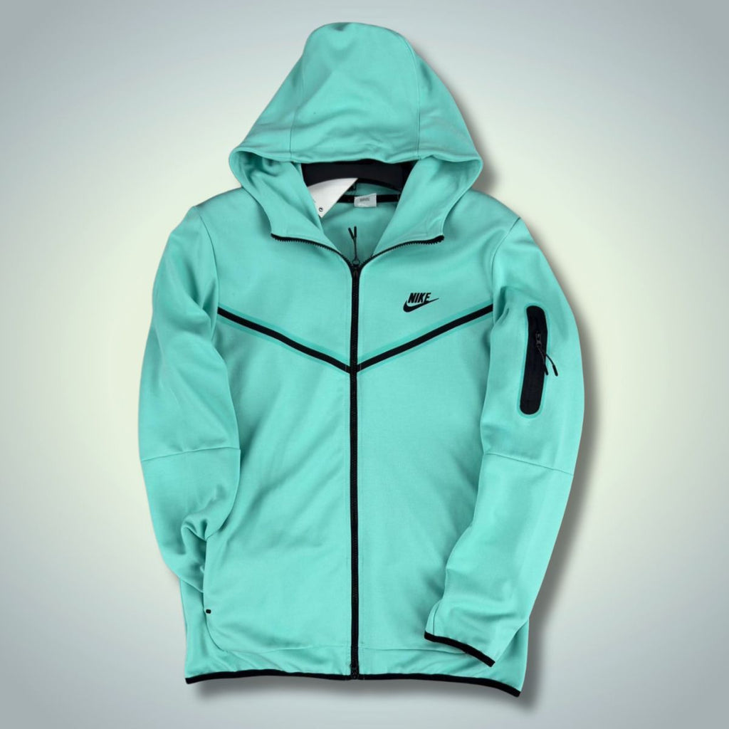 Bluză Nike Tech Fleece pentru bărbați, turcoaz. Calitate premium