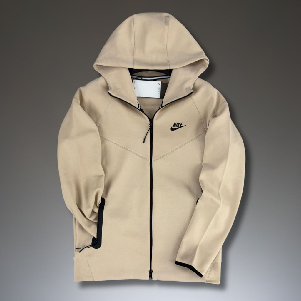 Bluză Nike Tech Fleece pentru bărbați, bej. Model 2023. Calitate premium