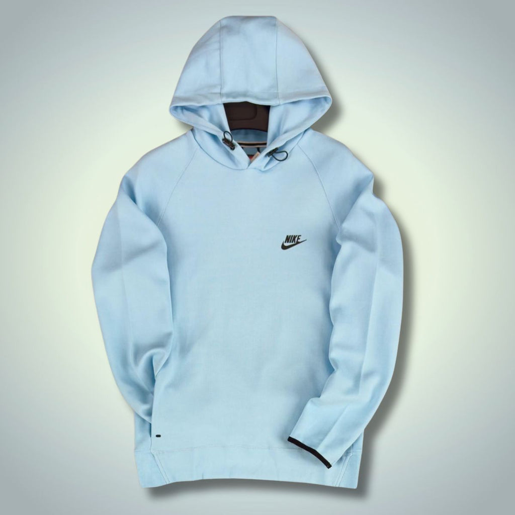 Bluză Nike Tech Fleece pentru bărbați fără fermoar, albastru deschis. Calitate premium