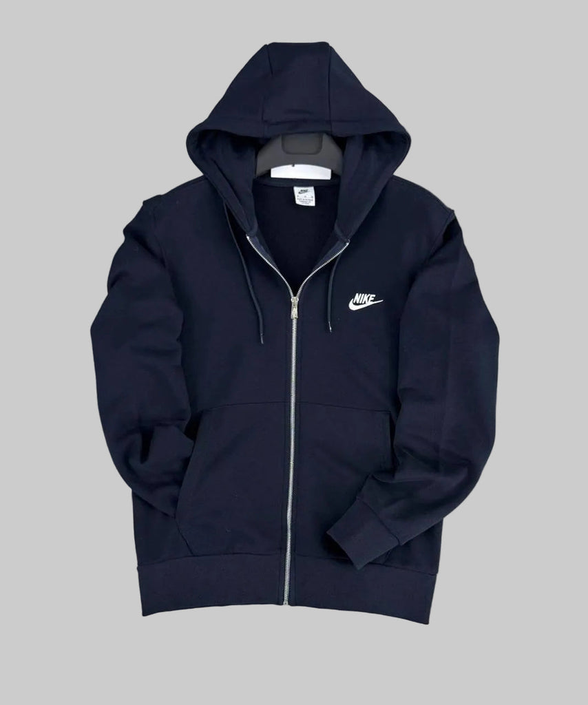 Hanorac bărbați Nike cu fermoar, albastru închis