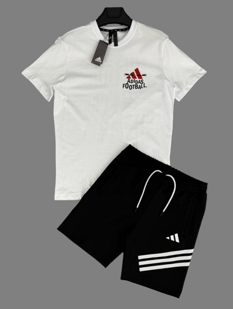 Set Adidas pentru bărbați, alb și negru
