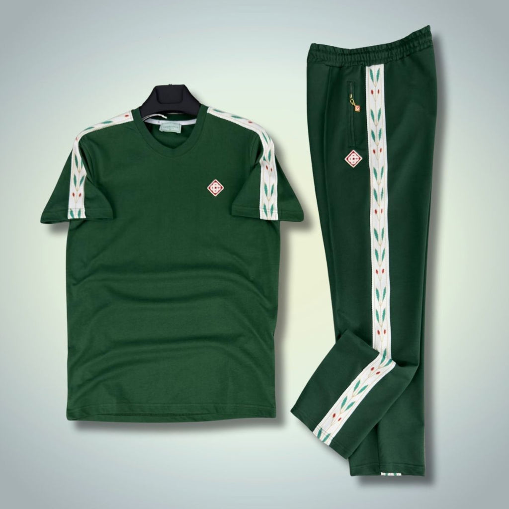 Set de vară bărbați Casablanca, verde. Calitate premium