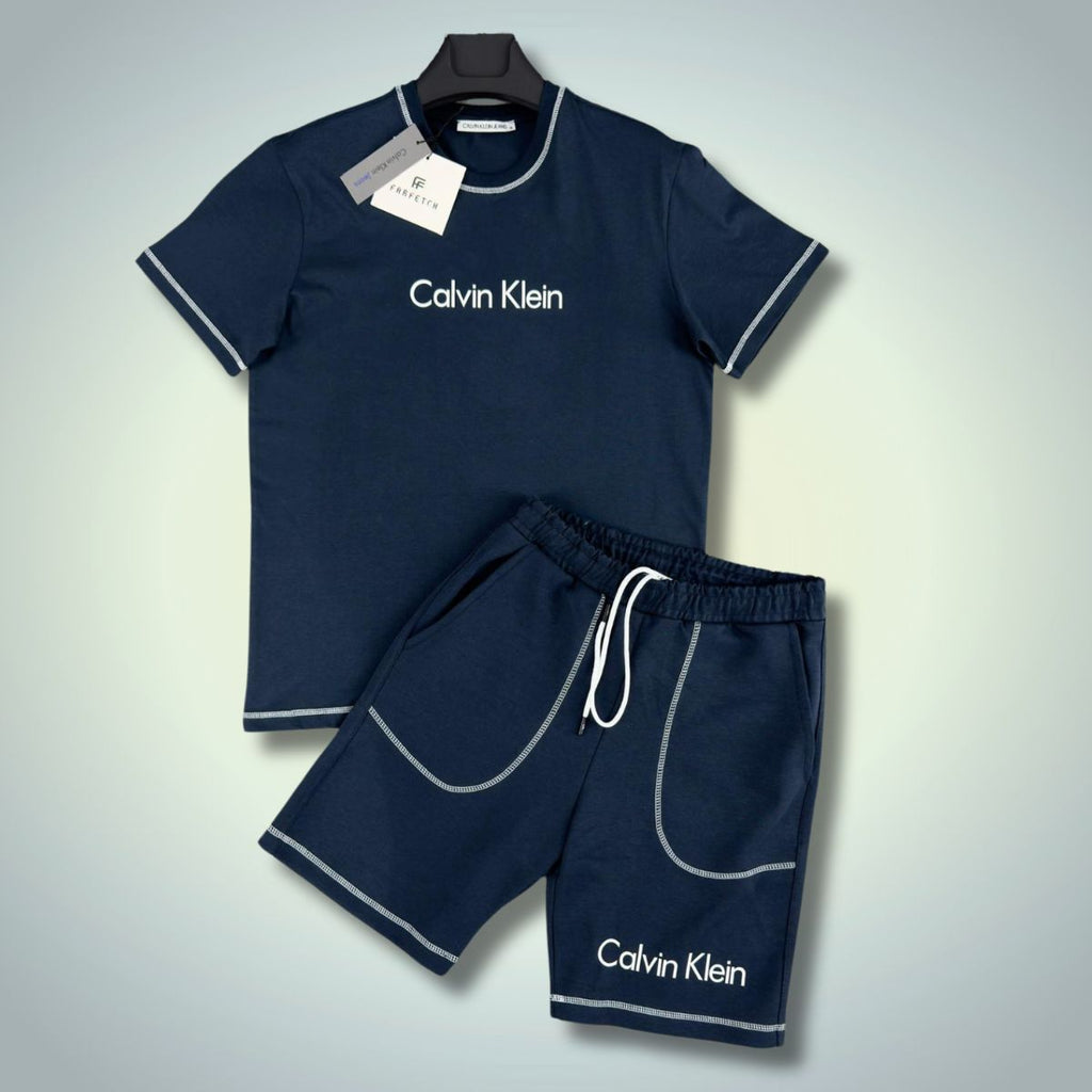 Set cu pantaloni scurți pentru bărbați Calvin Klein, Albastru Inchis. Calitate premium