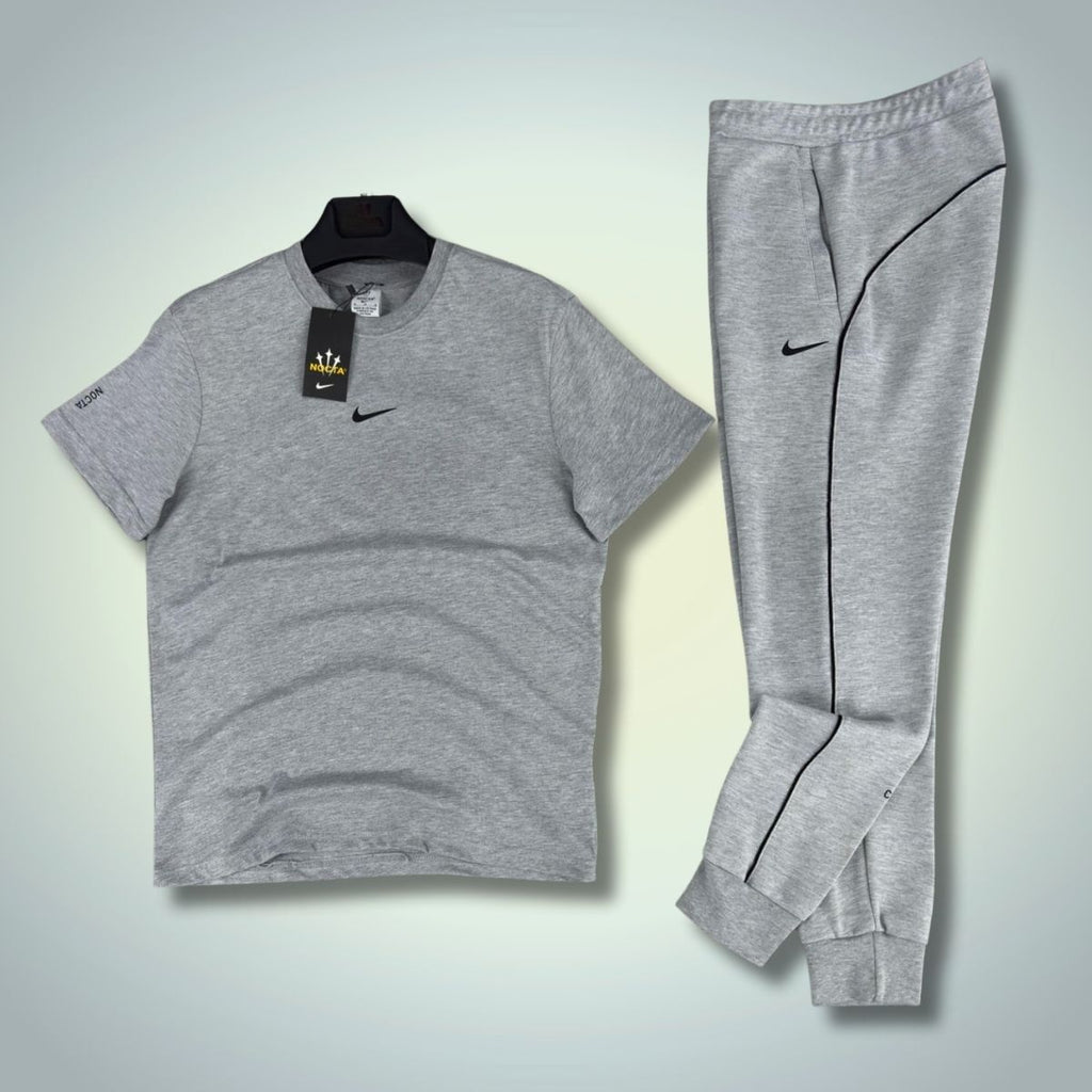Set de vară bărbați Nike Nocta, gri clasic. Calitate premium