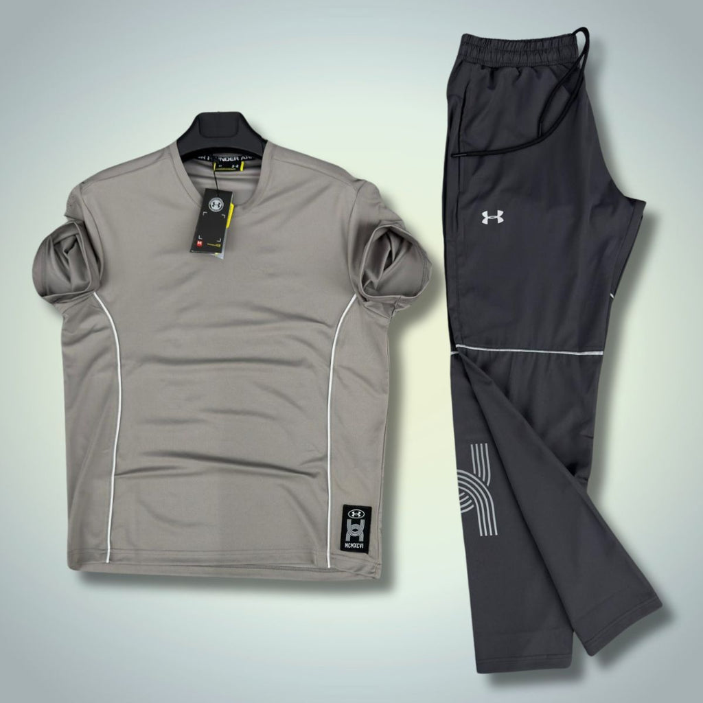 Set de vara Under Armour, Gri - Negru. Calitate premium