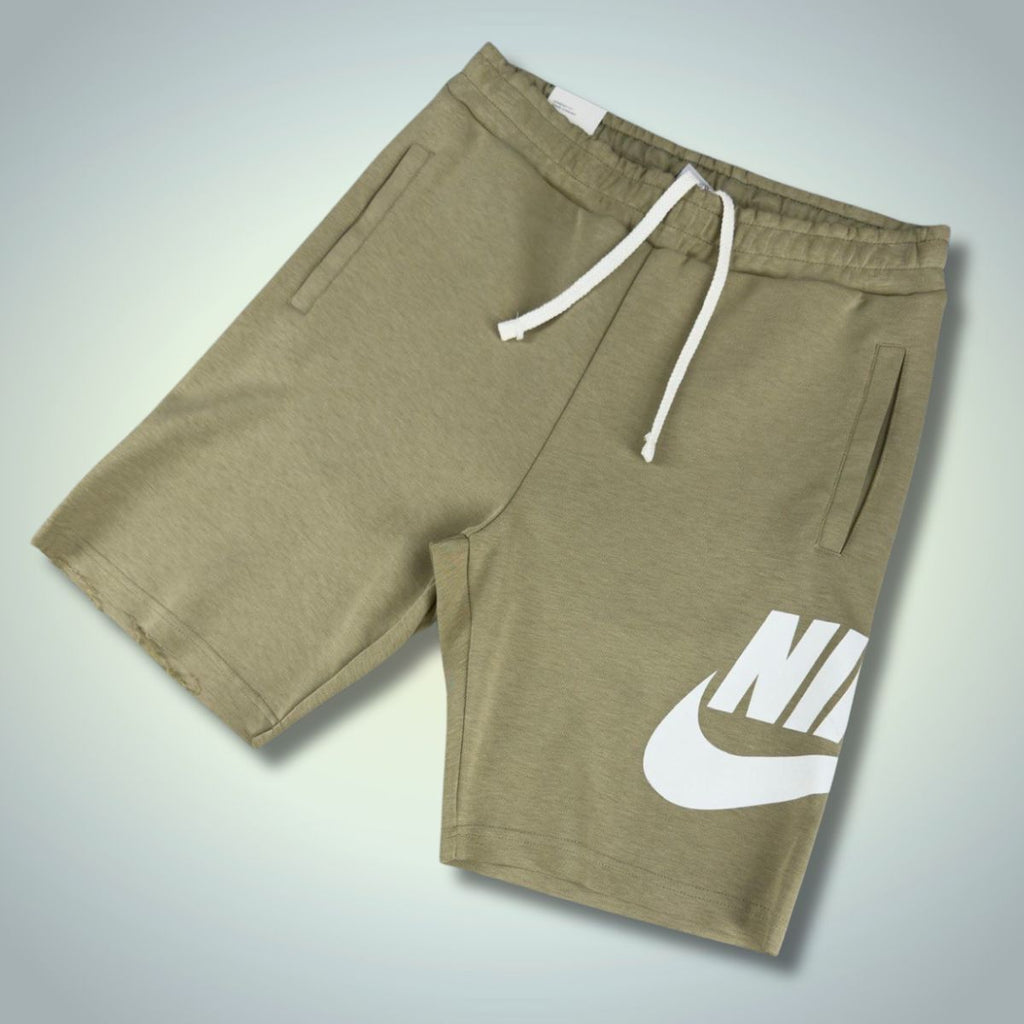 Pantaloni scurți Nike pentru bărbați, Verde Olive, Logo Mare. Factory outlet