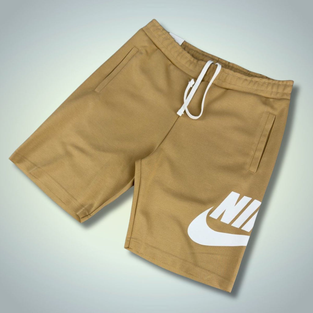 Pantaloni scurți Nike pentru bărbați, Bej, Logo Mare. Factory outlet