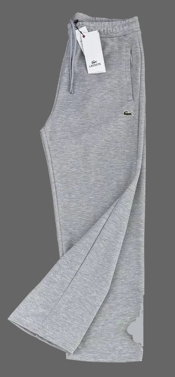 Pantaloni de trening Lacoste pentru bărbați, gri clasic