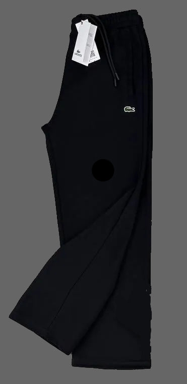 Pantaloni de trening Lacoste pentru bărbați, negru