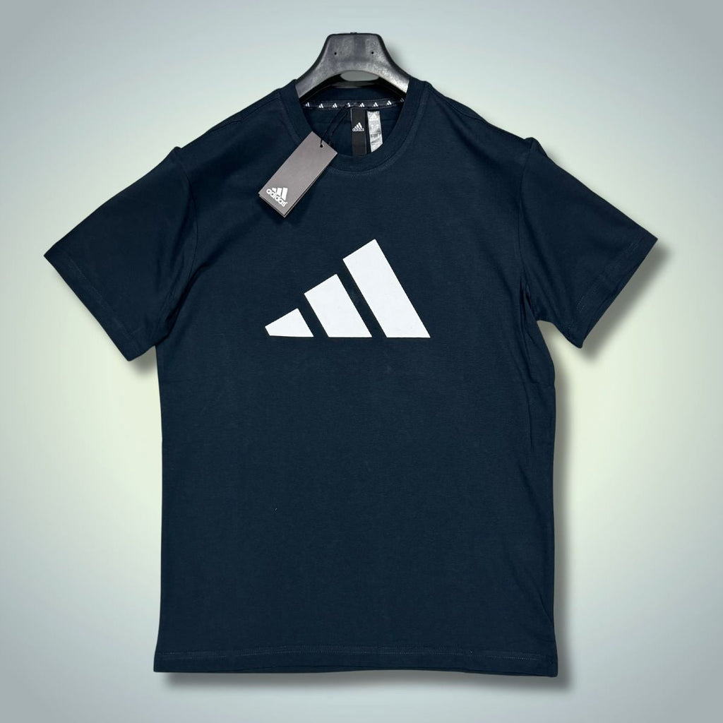 Tricou bărbați Adidas, Albastru închis, Logo Alb. Calitate premium