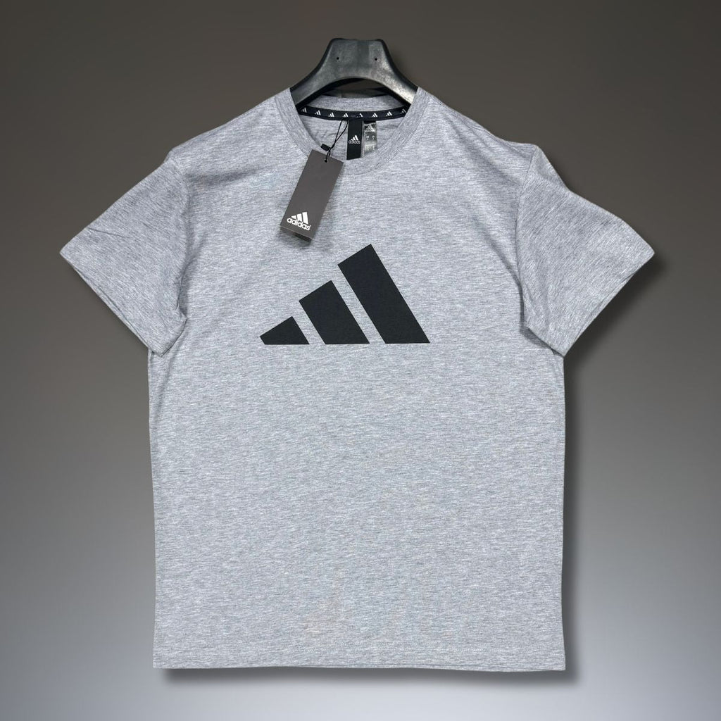 Tricou bărbați Adidas, Gri Clasic, Logo Negru. Calitate premium