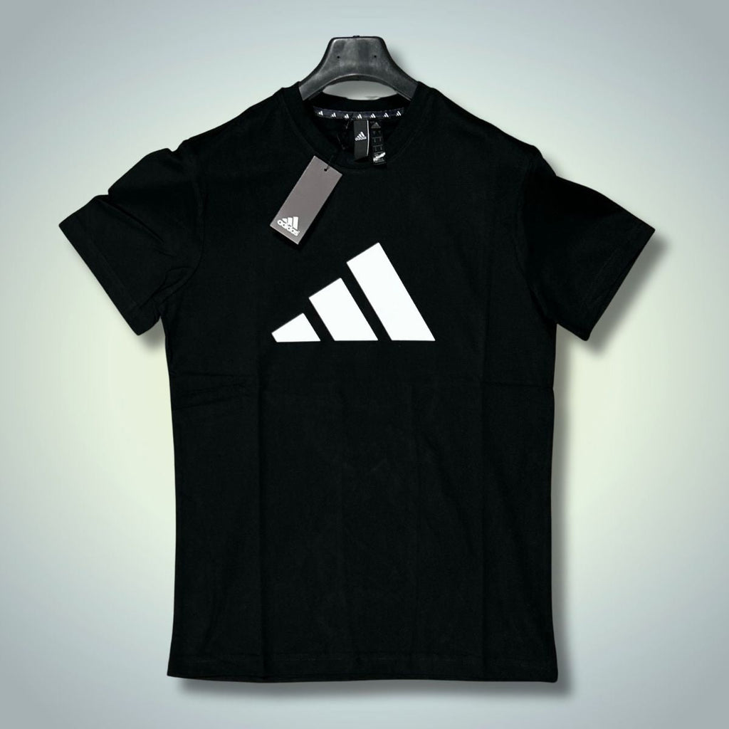 Tricou bărbați Adidas, Logo alb, Negru. Calitate premium