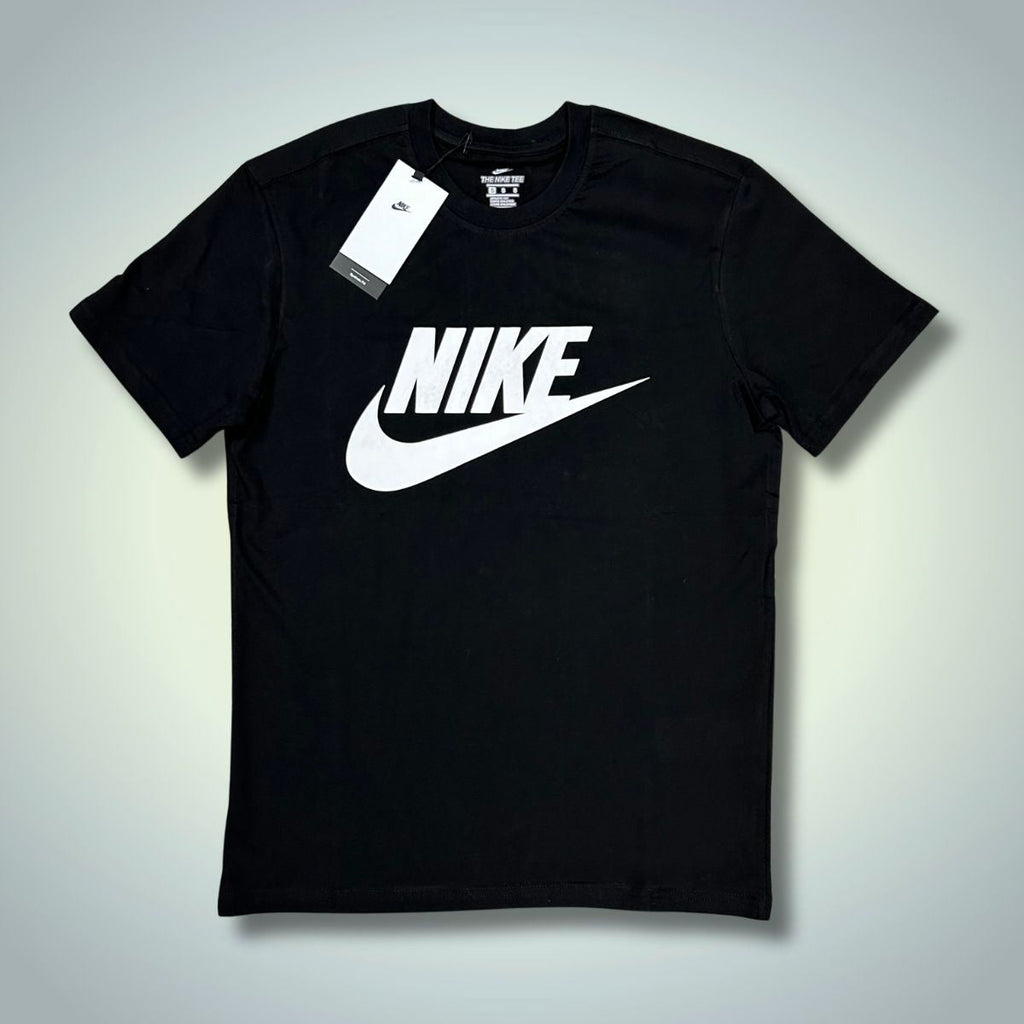 Tricou bărbați Nike, negru, logo alb. Calitate premium