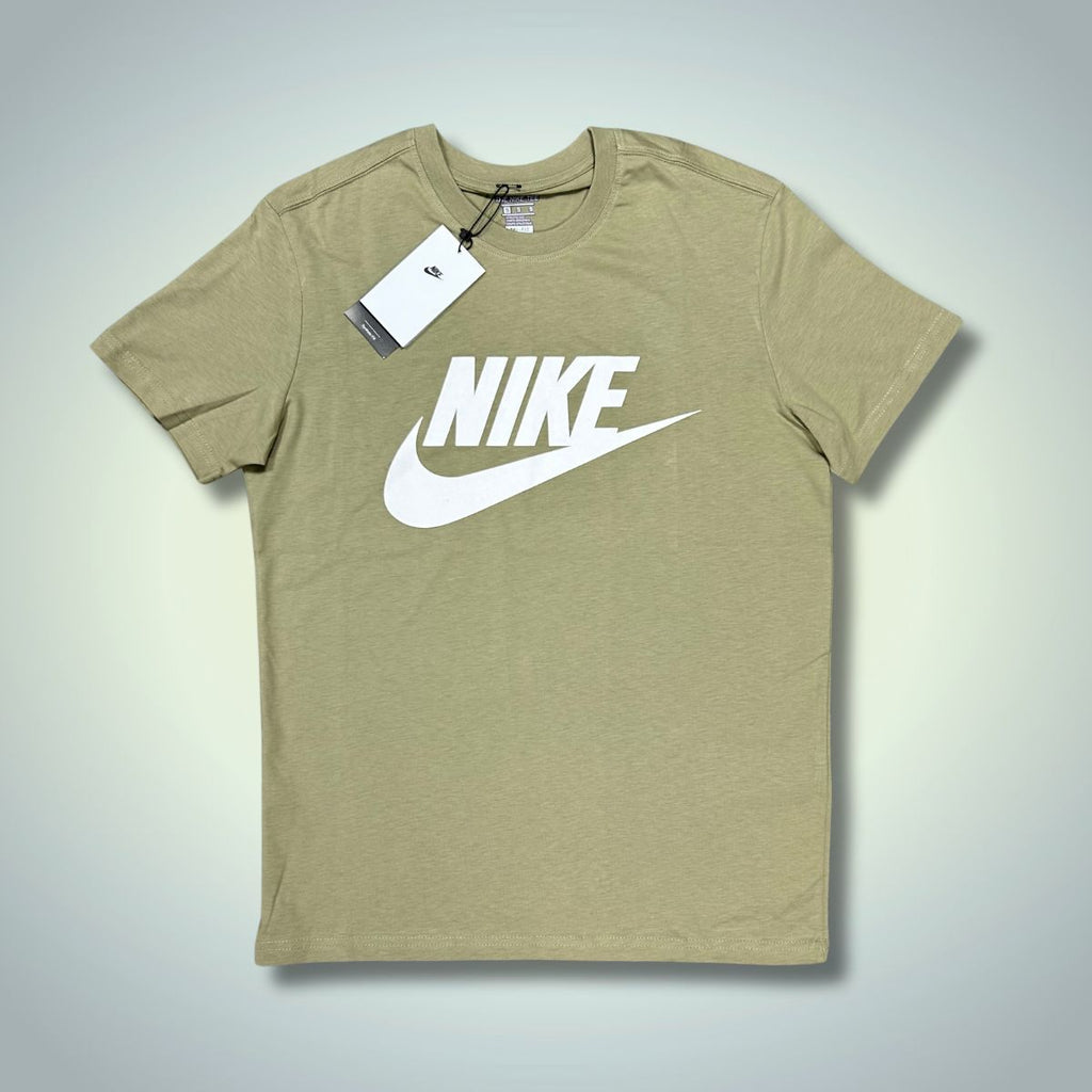 Tricou bărbați Nike, verde măsline, logo alb. Calitate premium