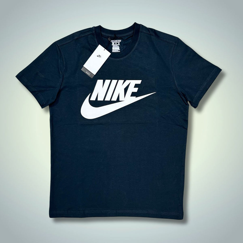 Tricou bărbați Nike, albastru marin, logo alb. Calitate premium