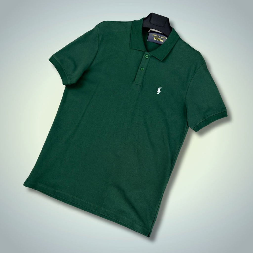 Tricou polo bărbați Ralph Lauren, verde închis. Calitate premium