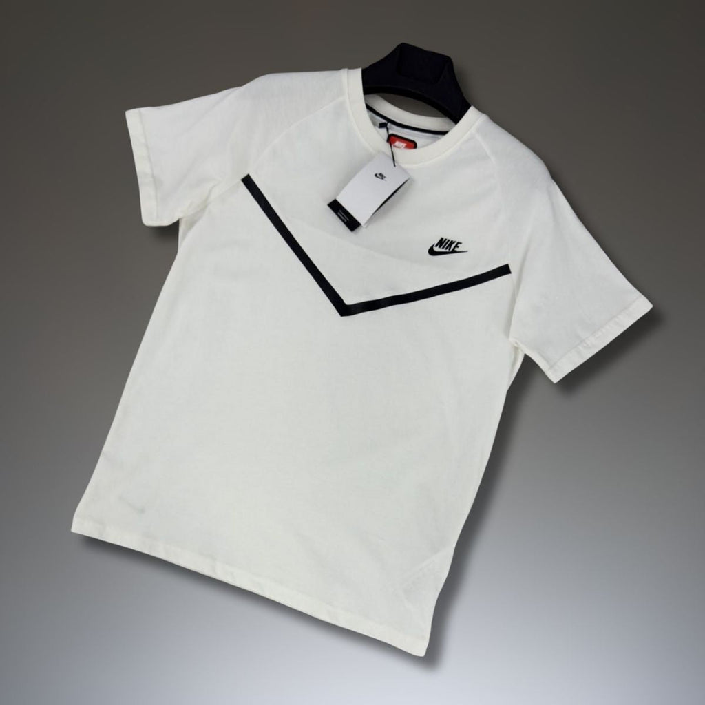 Tricou bărbați Nike Tech Fleece, alb-deschis. Calitate premium