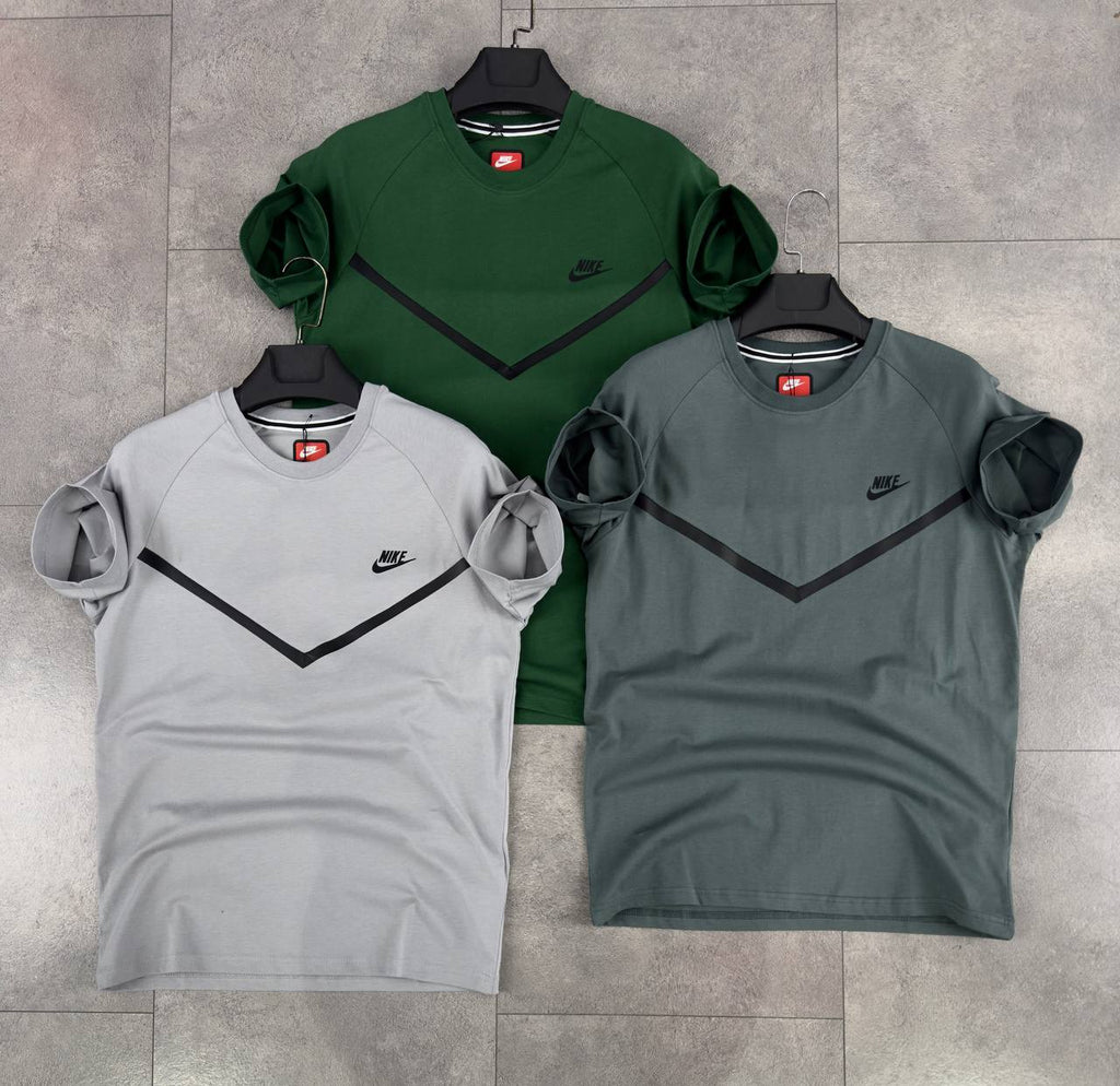 Tricou bărbați Nike Tech Fleece, verde. Calitate premium