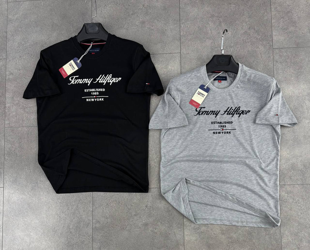 Tricou bărbați Tommy Hilfiger, gri clasic