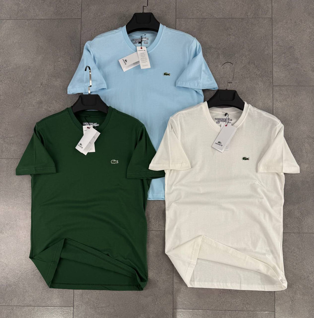 Tricou bărbați Lacoste, ecru