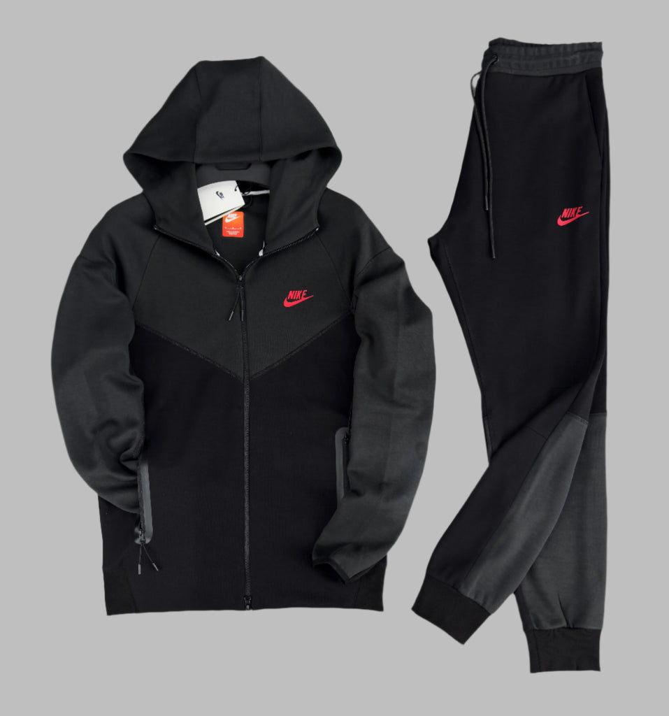 Trening Nike Tech Fleece pentru bărbați, negru-grafit. 2023. Calitate premium