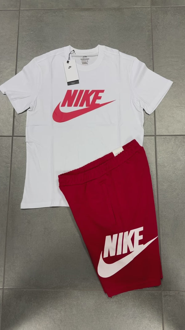 Set cu pantaloni scurți pentru bărbați Nike, Roșii. Factory outlet