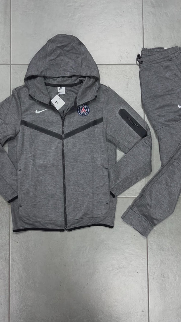 Trening Nike Tech Fleece pentru bărbați, PSG, gri. Calitate premium