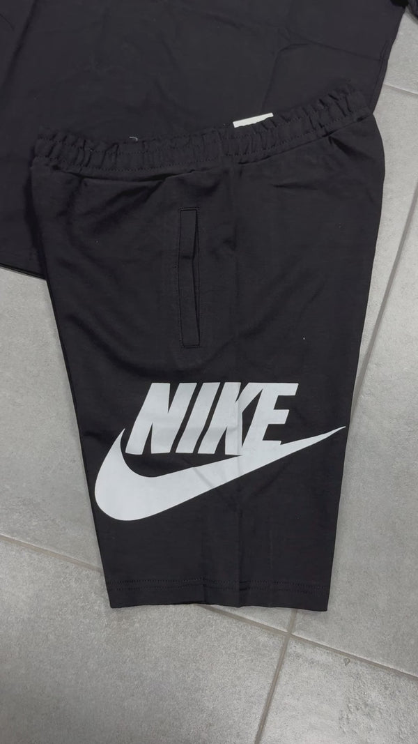 Pantaloni scurți Nike pentru bărbați, Negru, Logo Mare. Factory outlet