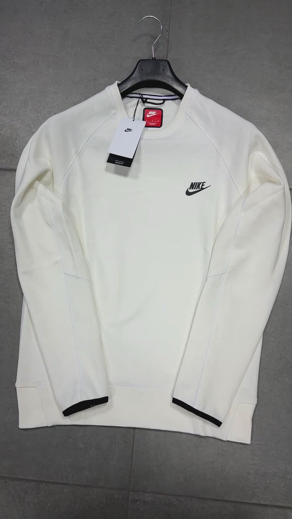 Bluză Nike Tech Fleece pentru bărbați, alb. Calitate premium