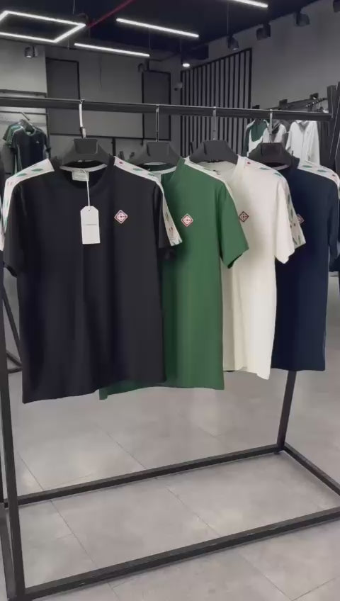 Set de vară bărbați Casablanca, alb. Calitate premium