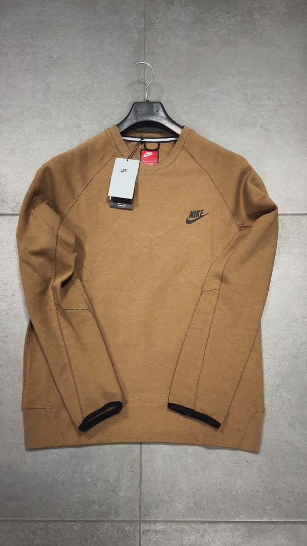 Bluză Nike Tech Fleece pentru bărbați, maro. Calitate premium