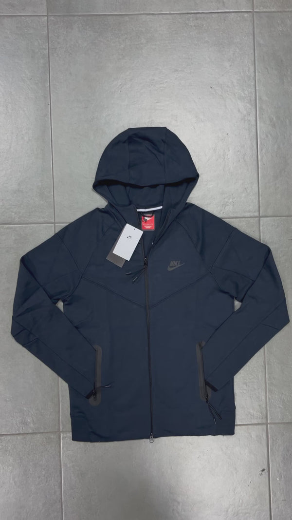 Bluză Nike Tech Fleece pentru bărbați, albastru închis. Model 2023. Calitate premium